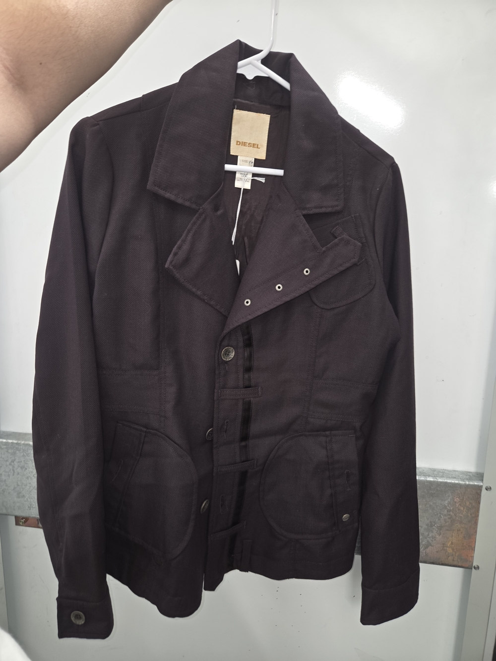 Diesel Plum Utility Field Jacket